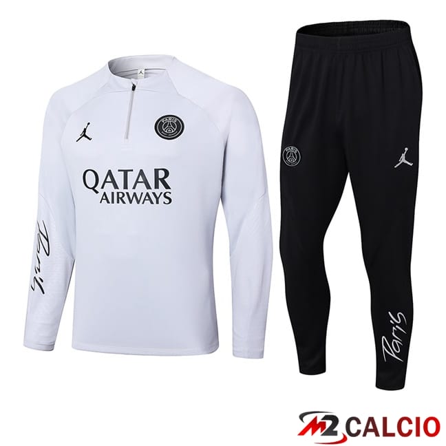 Tuta Calcio JORDAN Paris PSG Bianco 2024/2025