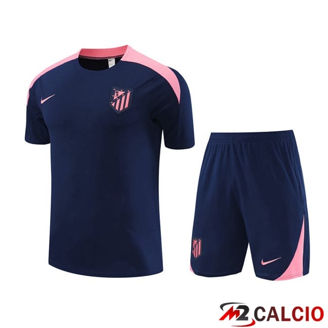 T Shirt Allenamento Atletico Madrid + Pantaloncini Blu Reale 2024/2025