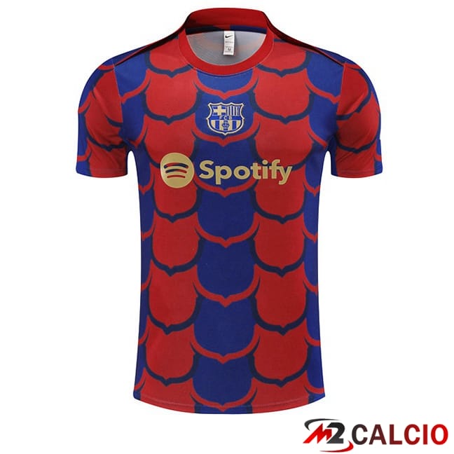 T Shirt Allenamento FC Barcellona Rosso Blu 2024/2025