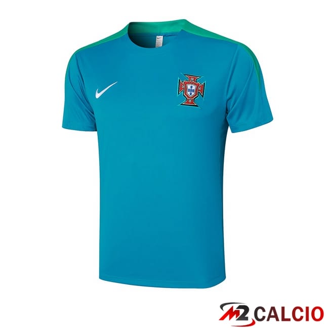 T Shirt Allenamento Portogallo Blu 2024/2025