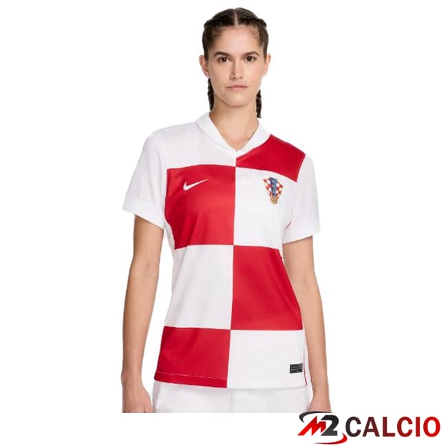 Maglie Calcio Croazia Donna Prima Bianco 2024/2025