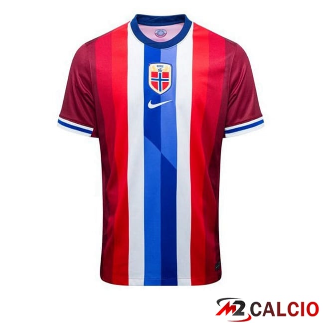 Maglie Calcio Norvegia Prima Rosso Blu 2024/2025