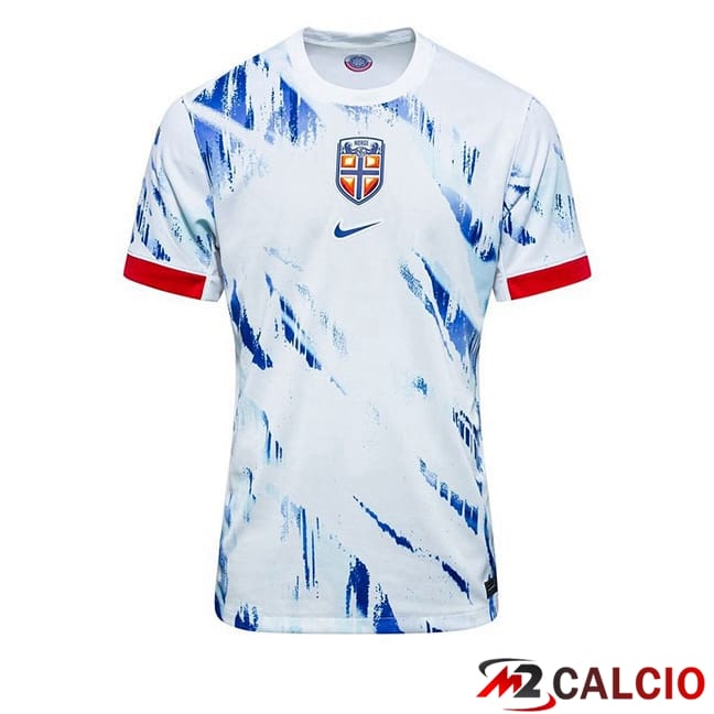 Maglie Calcio Norvegia Seconda Bianco 2024/2025