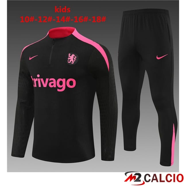Tuta Calcio FC Chelsea Bambino Nero 2024/2025