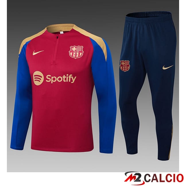 Tuta Calcio FC Barcellona Bambino Blu Rosso 2024/2025