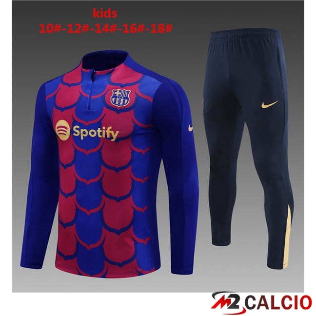 Tuta Calcio FC Barcellona Bambino Blu Rosso 2024/2025