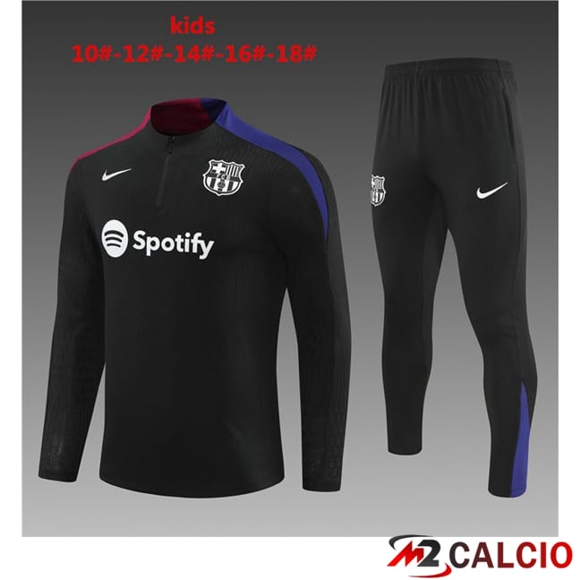 Tuta Calcio FC Barcellona Bambino Nero 2024/2025