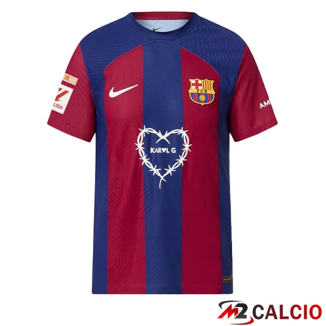 Maglie Calcio FC Barcellona Edizione speciale Karol G Blu Rosso 2023/2024