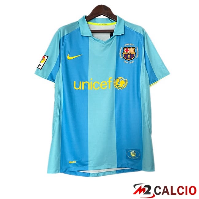 Maglie Calcio FC Barcellona Retro Seconda Blu 2007-2008