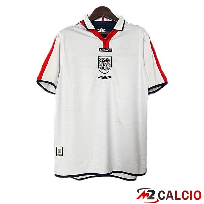 Maglie Calcio Inghilterra Retro Prima Bianco 2004