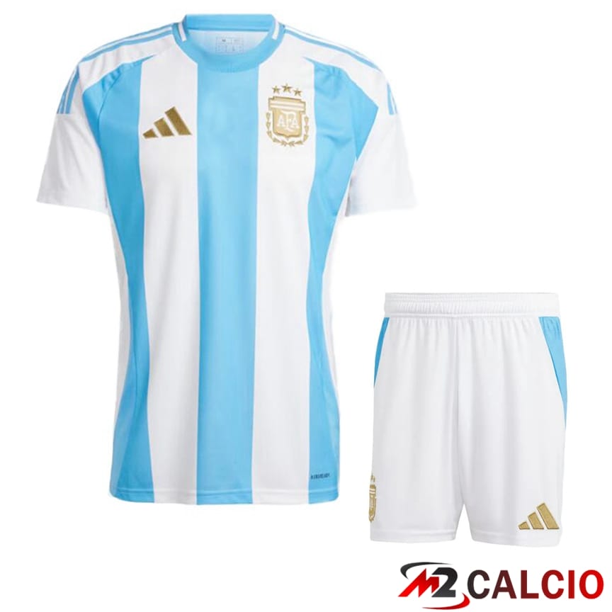Maglia Nazionale Argentina Prima + Pantaloncini 2024/2025