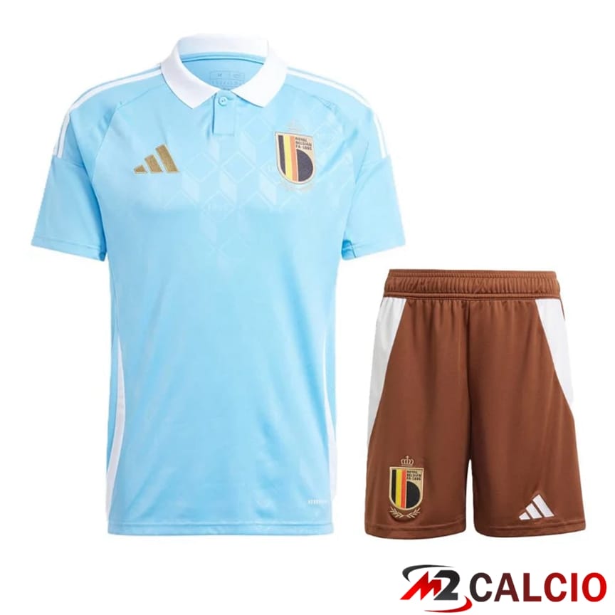 Maglia Nazionale Belgio Seconda + Pantaloncini UEFA Euro 2024