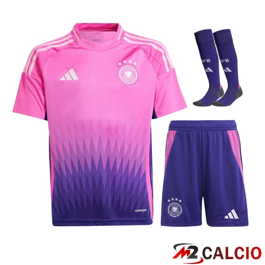 Maglia Nazionale Germania Seconda (Pantaloncini + Calzini) UEFA Euro 2024