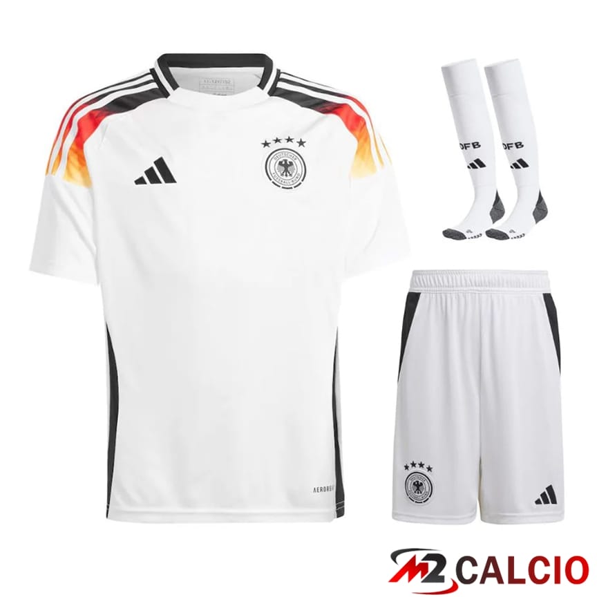 Maglia Nazionale Germania Prima (Pantaloncini + Calzini) UEFA Euro 2024