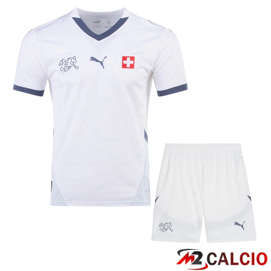 Maglia Nazionale Svizzero Seconda + Pantaloncini 2024/2025
