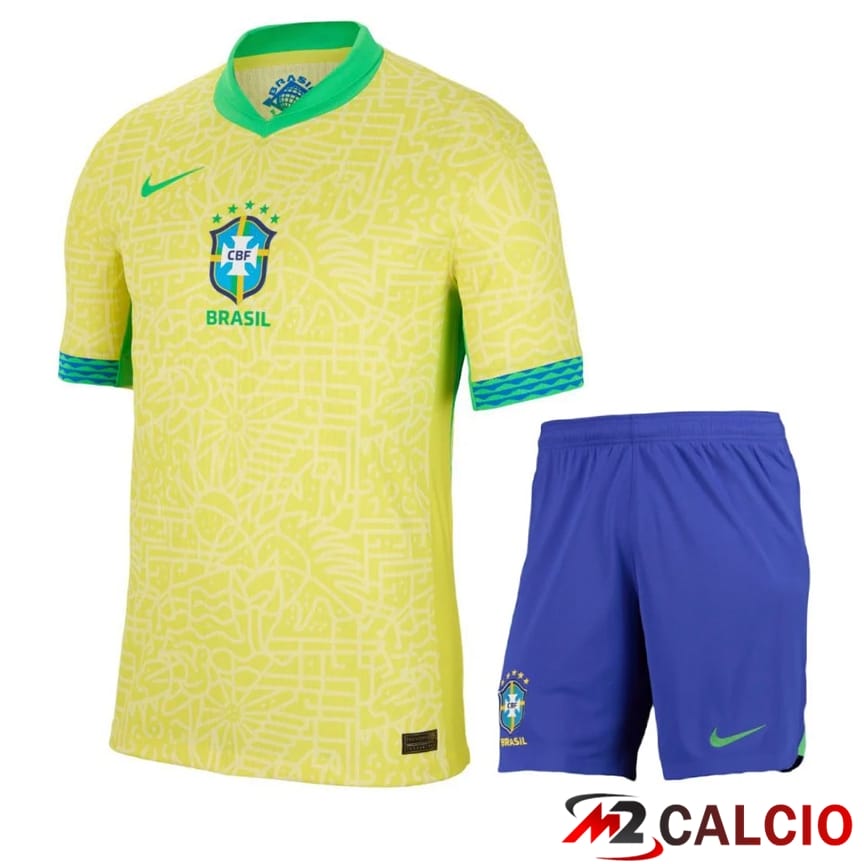 Maglia Nazionale Brasile Prima + Pantaloncini 2024/2025