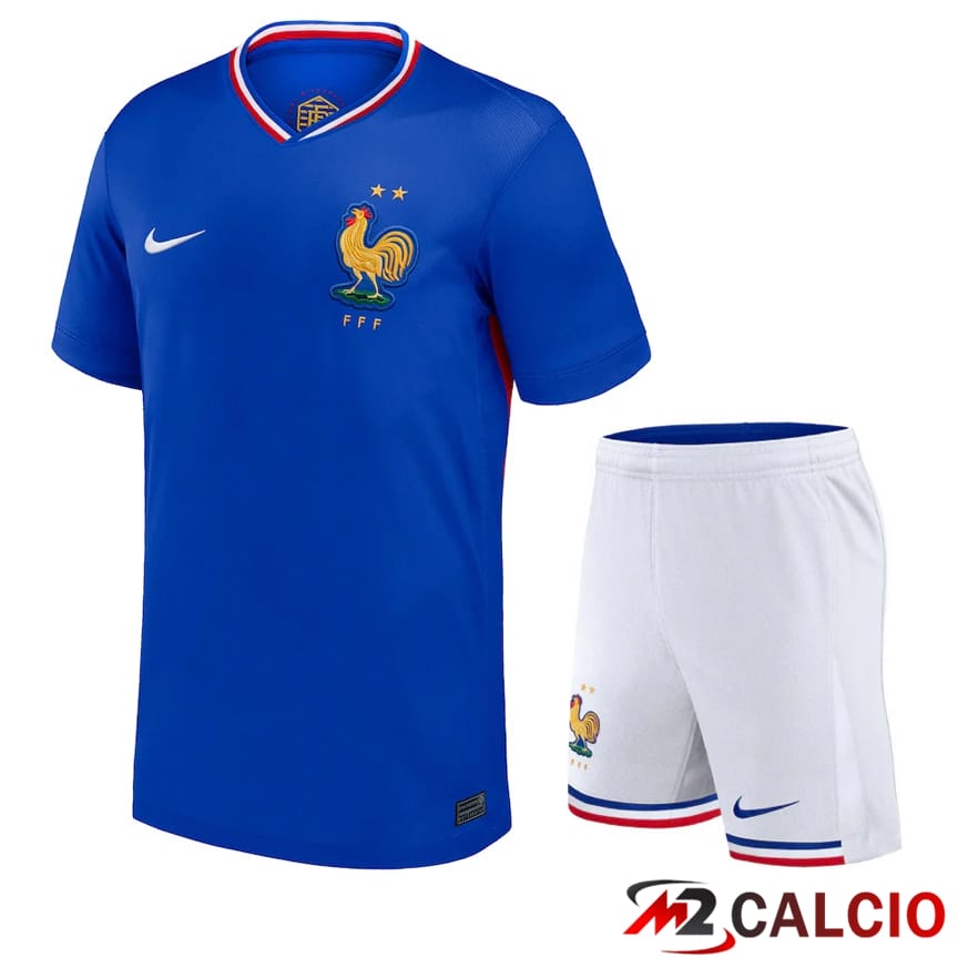 Maglia Nazionale Francia Prima + Pantaloncini 2024/2025