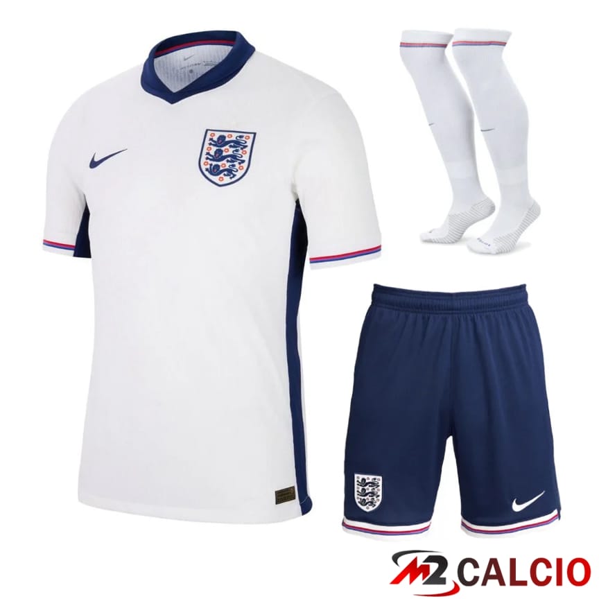 Maglia Nazionale Inghilterra Prima (Pantaloncini + Calzini) 2024/2025