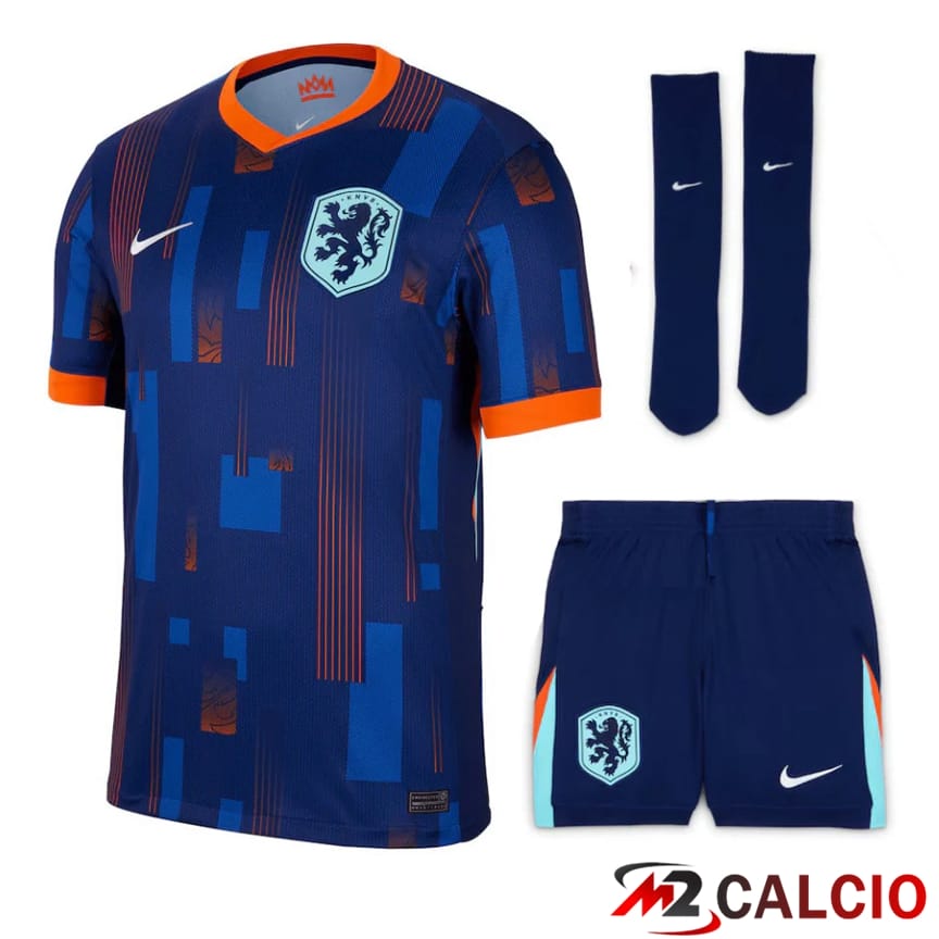Maglia Nazionale Paesi Bassi Prima (Pantaloncini + Calzini) UEFA Euro 2024