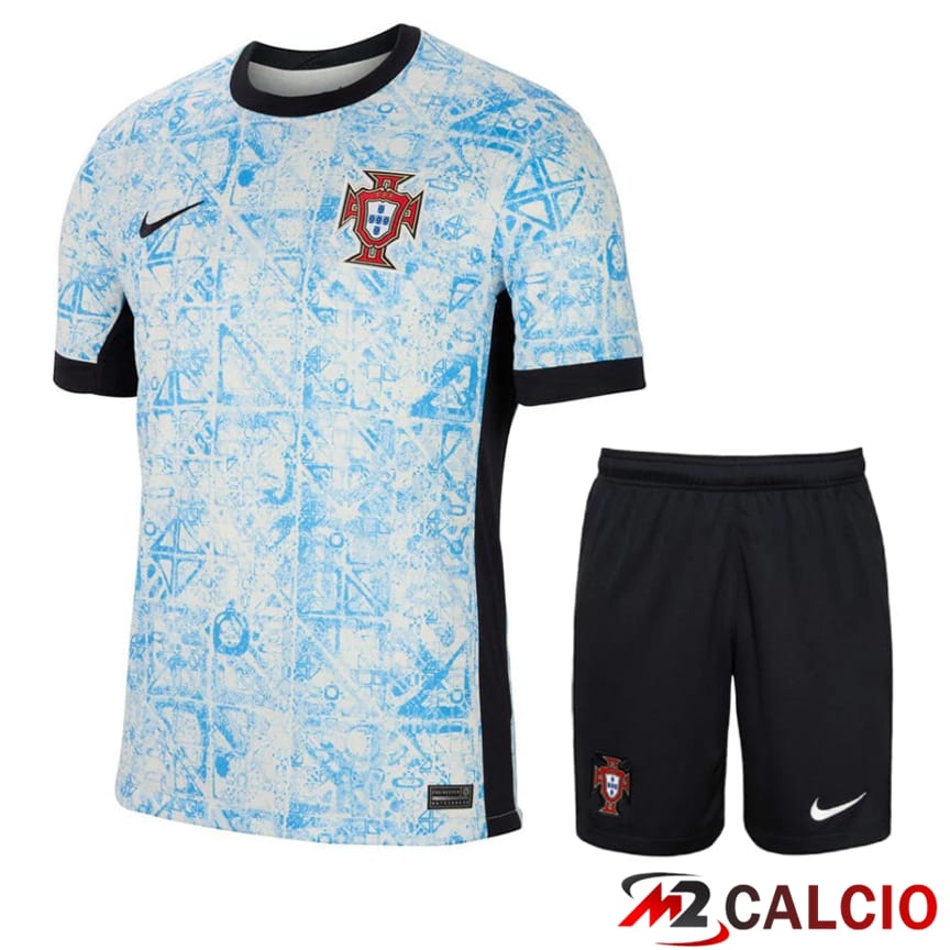 Maglia Nazionale Portogallo Seconda + Pantaloncini UEFA Euro 2024