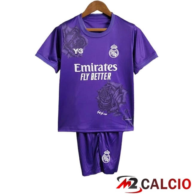 Maglie Calcio Real Madrid Y3 Bambino Edizione Speciale Viola 2024/2025