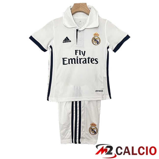 Maglie Calcio Real Madrid Retro Bambino Prima 2016/2017