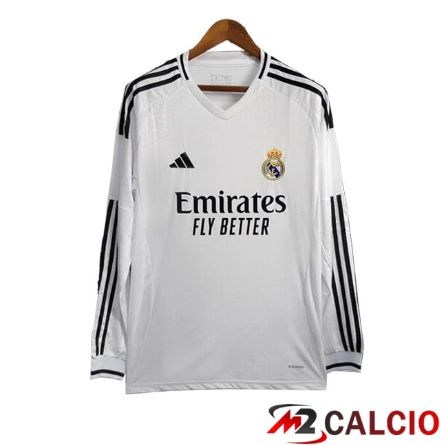 Maglie Calcio Real Madrid Prima Manica Lunga 2024/2025