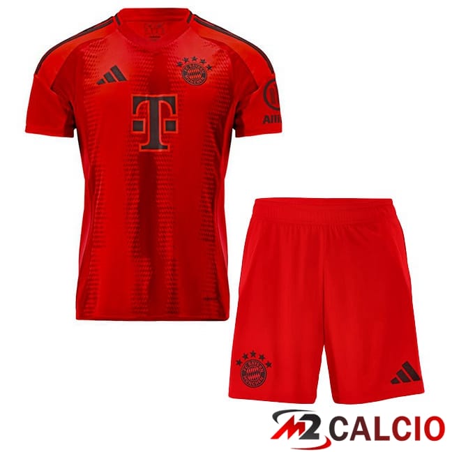 Maglie Calcio Bayern Monaco Bambino Prima Rosso 2024/2025