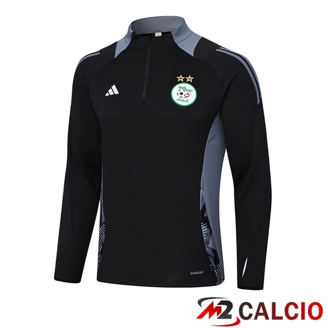Felpa Allenamento Algeria Nero 2024/2025