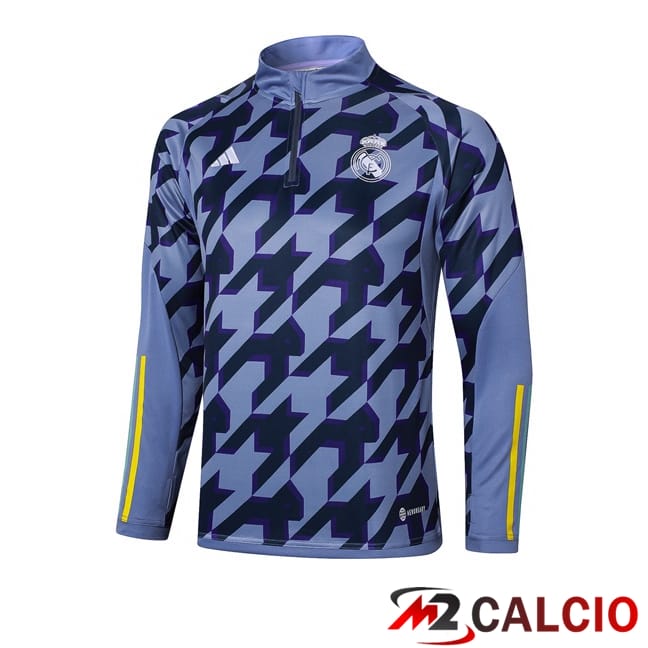 Felpa Allenamento Real Madrid Blu 2024/2025
