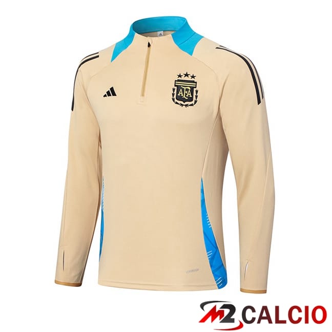 Felpa Allenamento Argentina Giallo 2024/2025