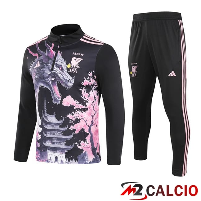 Insieme Tuta Calcio Giappone Nero 2024/2025