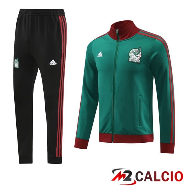 Insieme Tuta Calcio - Giacca Messico Verde 2024/2025