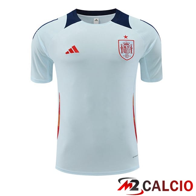 T Shirt Allenamento Spagna Blu 2024/2025
