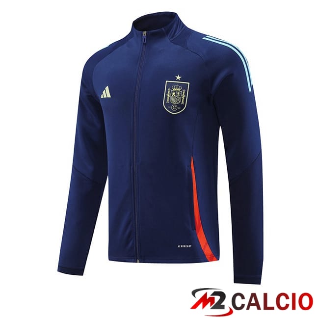 Giacca Calcio Spagna Blu Reale 2024/2025