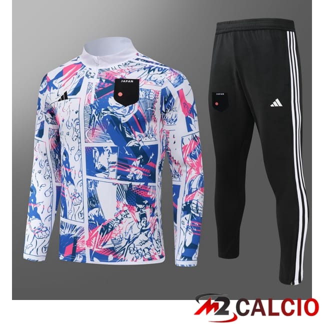 Insieme Tuta Calcio Giappone Bambino Bianco 2024/2025