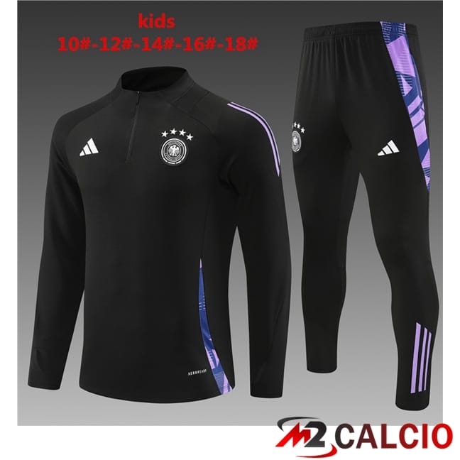 Insieme Tuta Calcio Germania Bambino Nero 2024/2025