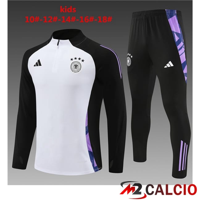 Insieme Tuta Calcio Germania Bambino Bianco 2024/2025
