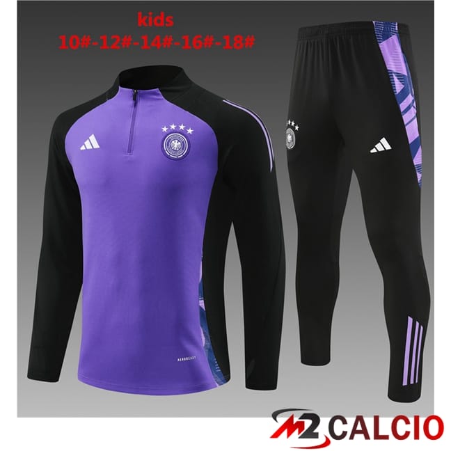Insieme Tuta Calcio Germania Bambino Viola 2024/2025