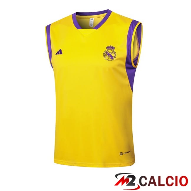 Canotta Allenamento Real Madrid Giallo 2024/2025