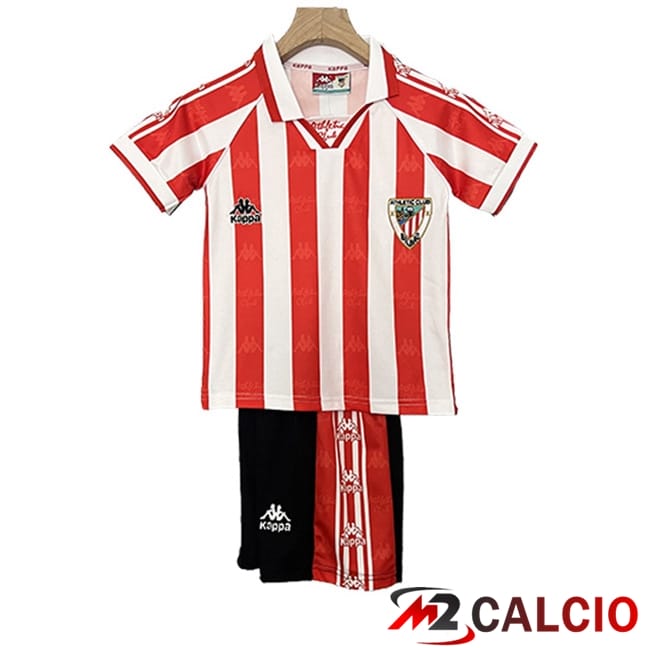 Maglie Calcio Athletic Bilbao Retro Bambino Prima 1995/1997