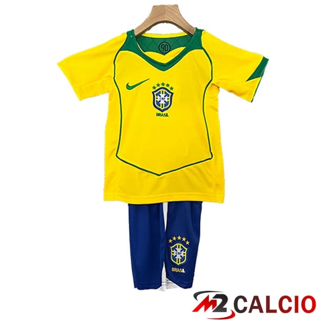 Maglie Calcio Brasile Retro Bambino Prima 2000