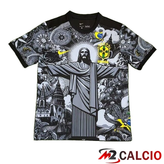 Maglie Calcio Brasile Edizione Speciale Jesus Nero 2024/2025