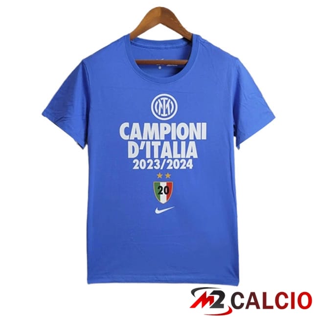 Maglie Calcio Inter Milan T-Shirt Champion Blu 2023/2024