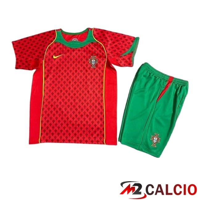 Maglie Calcio Portogallo Retro Bambino Prima 2004