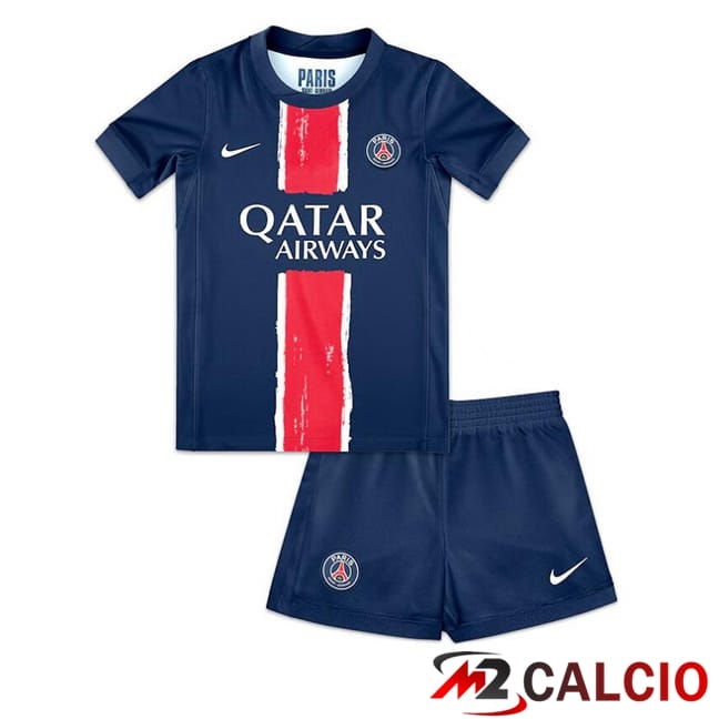 Maglie Calcio Paris PSG Bambino Prima Blu Reale 2024/2025