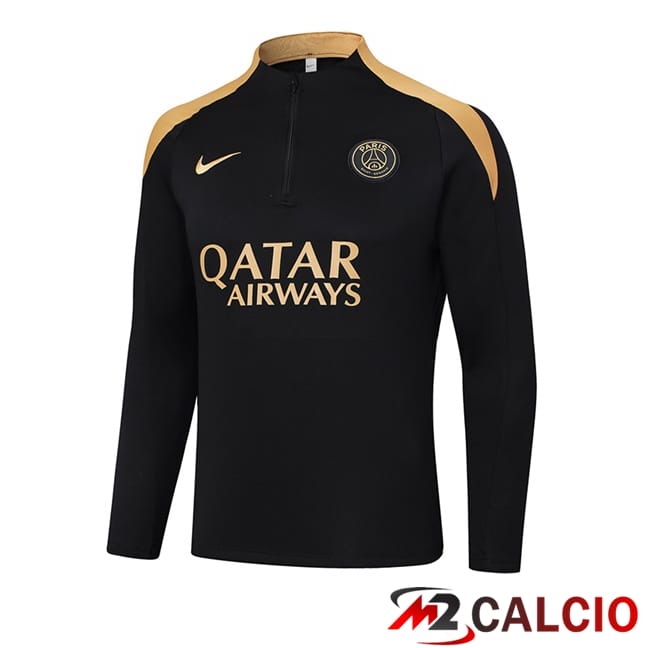 Felpa Allenamento Paris PSG Nero 2024/2025