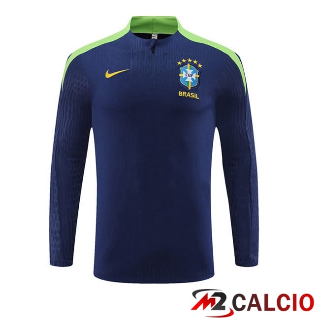Felpa Allenamento Brasile Blu Reale 2024/2025