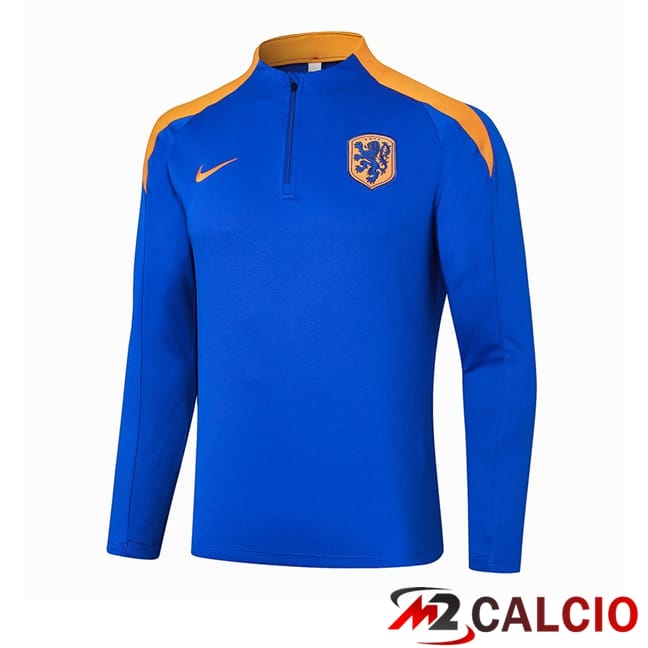 Felpa Allenamento Paesi Bassi Blu 2024/2025