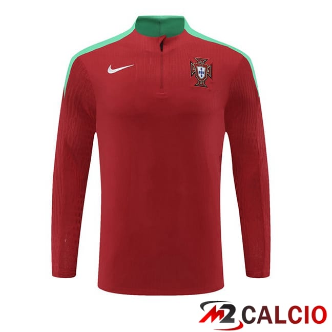 Felpa Allenamento Portogallo Rosso 2024/2025